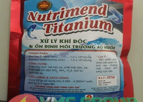 VI SINH XỬ LÝ KHÍ ĐỘC NUTRIMEND TITANIUM VMC || HÓA CHẤT THỦY SẢN