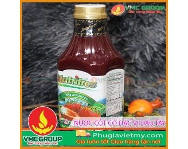 NƯỚC CỐT TRÁI CÂY CÔ ĐẶC VỊ DÂU TÂY || CHAI 1000GRAM || MALAYSIA